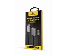 GEMBIRD Active 4K HDMI male to DisplayPort moteriškas adapteris juodas