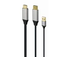 GEMBIRD Active 4K HDMI kištukas su DisplayPort kištuku adapterio kabelis 2m juodas