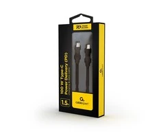 GEMBIRD CC-USB2-CMCM100-1.5M 100W Type-C maitinimo PD įkrovimo duomenų kabelis 1.5m