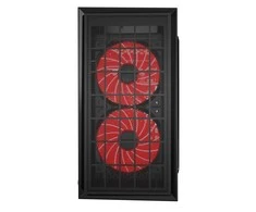 GEMBIRD CCC-FORNAX-950R Žaidimų dizaino PC dėklas 3 x 12 cm ventiliatoriai raudona