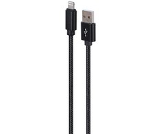 USB Laidas - Gembird Medvilnės Pintas, Juodas