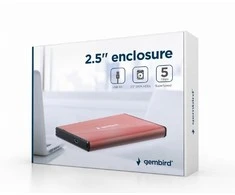 GEMBIRD EE2-U3S-3-P USB 3.0 2,5" HDD korpusas, rožinis šlifuotas aliuminis