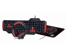Klaviatūra GEMBIRD Ultimate 4-in-1 Gaming kit US išdėstymas