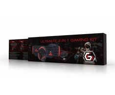 Klaviatūra GEMBIRD Ultimate 4-in-1 Gaming kit US išdėstymas