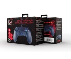 GEMBIRD Wired vibracinis žaidimų valdiklis PlayStation 4 arba PC juodas
