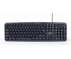 Gembird | 4-in-1 Multimedia office set | KBS-UO4-01 | Klaviatūra, Pelė, Pad and Ausinės Set | su laidu | su pele | US | Juodas