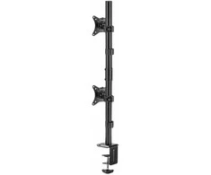 GEMBIRD reguliuojamas 2 ekranų vertikalus stalo laikiklis 17-32 colių 9kg