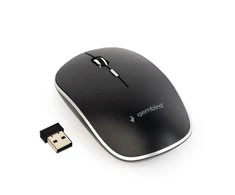 Gembird | Silent Optinė belaidė pelė | MUSW-4BS-01 | Optinė pelė | USB | Juodas