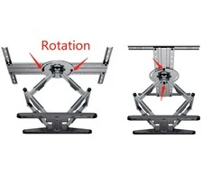 GEMBIRD besisukantis pilno judesio televizoriaus sieninis laikiklis 40–80 colių 50 kg