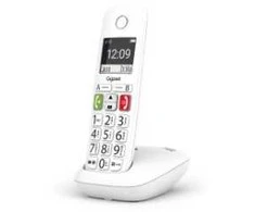 Belaidis Telefonas - Gigaset E290 Duo Dideli Mygtukai, 150 Telefono Knygos Įrašų, Balta