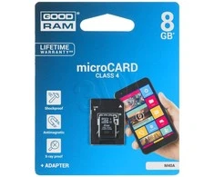 Atminties kortelė Atminties korta Goodram Micro SD 8Gb + SD adapter