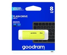 GOODRAM UME2-0080Y0R11 GOODRAM atmintis USB UME2 8GB USB 2.0 Geltona