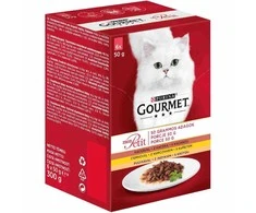 Purina Nestle Drėgnas Kačių Maistas - Gourmet Mon Petit Paukštienos Mišinys 6 X 50 g