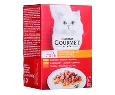 Purina Nestle Drėgnas Kačių Maistas - Gourmet Mon Petit Paukštienos Mišinys 6 X 50 g