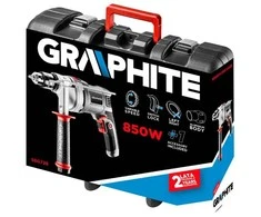 Wiertarka Smūginis gręžtuvas GRAPHITE 850W, 13 mm griebtuvas