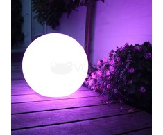Solarna „GreenBlue“ saulės energija varomas šviestuvas, laisvai pastatomas, sodo, rutulio formos, 25x25x58cm, RGB LED, GB165