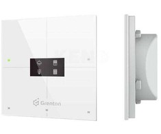 Grenton Išmanusis skydelis / 4 jutikliniai laukai / OLED ekranas / TF magistralė / baltas stiklinis priekis