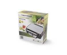Grilis electric Esperanza Provolone EKG007 (contact, 1800W, inox color)