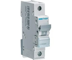 Automatinis jungiklis 6kA, B, 25A, 1P, B25 Hager MBN125E