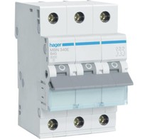 Hager miniatiūrinis grandinės pertraukiklis 3P B 40A 6kA AC MBN340E