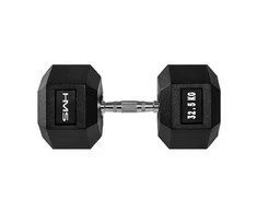 HMS Hex Pro gumuotas hantelis 1 x 32,5kg
