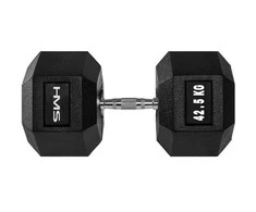 HMS Hex Pro gumuotas hantelis 1 x 42,5kg