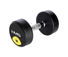 HMS HG PRO gumuotas hantelis 1 x 10 kg