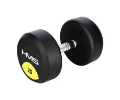 HG PRO 25 KG RUBBER DUMBBELL HMS