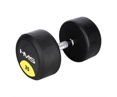 Guminis hantelis HMS HG Pro - 35 kg