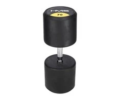 HMS hantelis HG PRO, gumuotas, 1 x 70 kg