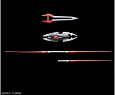 Bandai Kolekcinė Figūrėlė - HGCE 1/144 Juodasis Riteris Shi-ve.A su Spindulių Apsiaustu