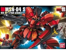 Bandai HGUC Sazabi MSN-04 1/144 Gunpla plastikinis modelis