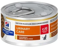 HILL'S PD Feline c/d Urinary Stress Stews - wet cat food - 82 g