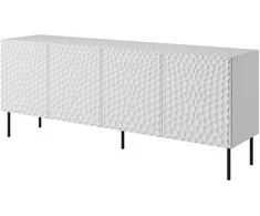 Cama Meble Saugojimo Skrynia - HOLE 190x40,5x74,5 cm, Balta Matinė