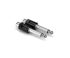 Hosa - Adapteris RCA lizdas - TS 6.35 kištukas 2 vnt.
