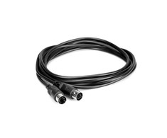 Hosa - Juodas MIDI laidas 0,3m