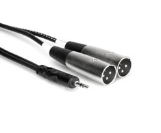 Hosa - Kabelis TRS 3,5 mm - 2 x XLRm 2m