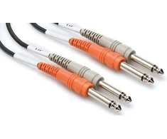 Kabelis Hosa 6,3 mm x2 lizdas – 6,3 mm x 2 2 m juoda lizdas (CPP-202)