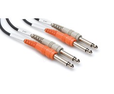Kabelis Hosa 6,3 mm x2 lizdas – 6,3 mm x 2 3 m juoda lizdas (CSS-203)