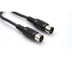 Hosa - 3m juodas MIDI laidas