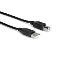 USB Hosa USB-A – USB-B laidas 0,91 m juodas (USB-203AB)