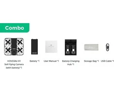 HoverAir X1 Drone - Combo Retail - Juodas