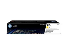 Hewlett Packard (HP) HP 117A geltona lazerinio spausdintuvo tonerio kasetė, 700 puslapių, skirta HP spalvotam lazeriniam spausdintuvui 150, 178, 179