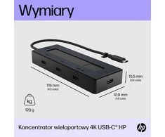 Hewlett Packard (HP) HP 4K USB-C kelių prievadų šakotuvas