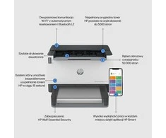 Hewlett Packard (HP) HP LaserJet Tank 1504w Spausdintuvas - A4 Mono lazerinis, Print, Wifi, 23ppm, 250-2500 pages per mėnesį (pakeičia Neverstop)