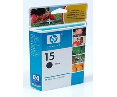 Hewlett Packard (HP) HP 15 Juodas rašalo kasetė, 495 puslapiai, skirta HP DeskJet 810, 840, 843c, Photosmart Color 750, 950, Officejet V40