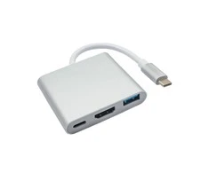AKYGA AK-AD-57 Hub USB tipo C AK-AD-57 USB A (f) USB tipo c HDMI (f) 15 cm