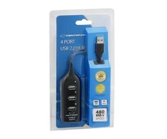 USB Adapteris - Esperanza EA116 480 Mbit/s, Juodas