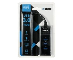 IBOX IUH3FB HUB I-BOX USB 3.0 Juodas 4-PORTS