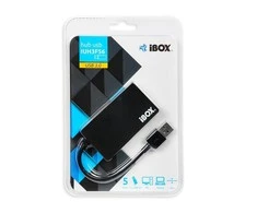 IBOX IUH3F56 HUB USB 3.0 Juodas 4-PORTS SLIM